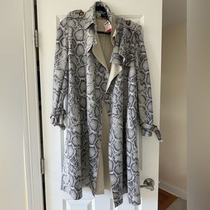 Snakeskin Pattern Women's Coat